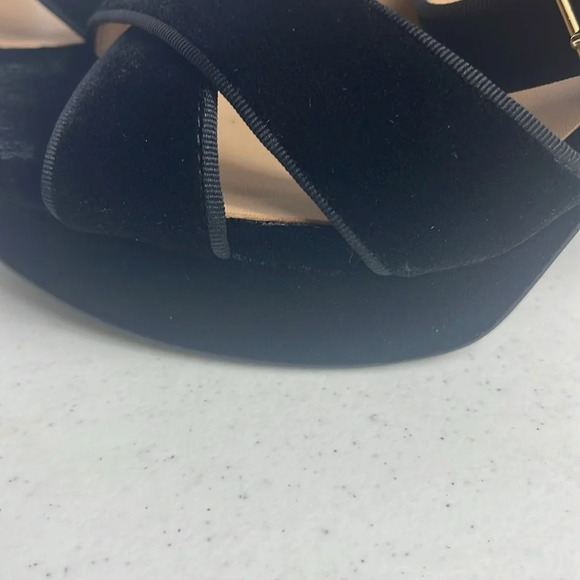 Lauren by Ralph Lauren women’s Velvet/Suede Sasha Sandals Platform Sz 11 - Picture 10 of 12